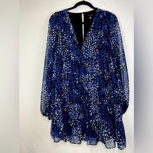 TED BAKER Trissa Tiered Swing Mini Dress size - EUC